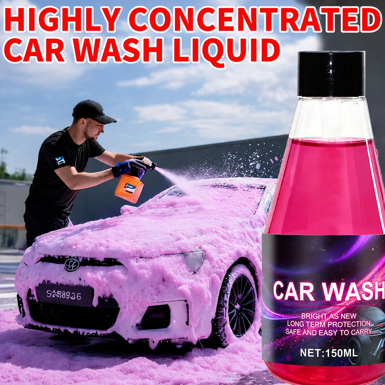 DREAMWEAVER - PINK FOAMING CAR WASH SOAP